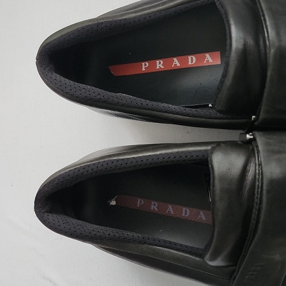 Prada sports loafer black size 38 1/2 UK 8 1/2 us - Picture 2 of 9